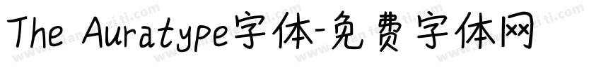 The Auratype字体字体转换